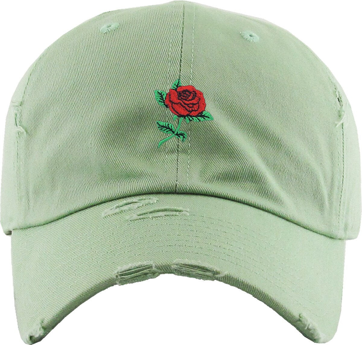 ROSE EMBROIDERY VINTAGE DAD HAT