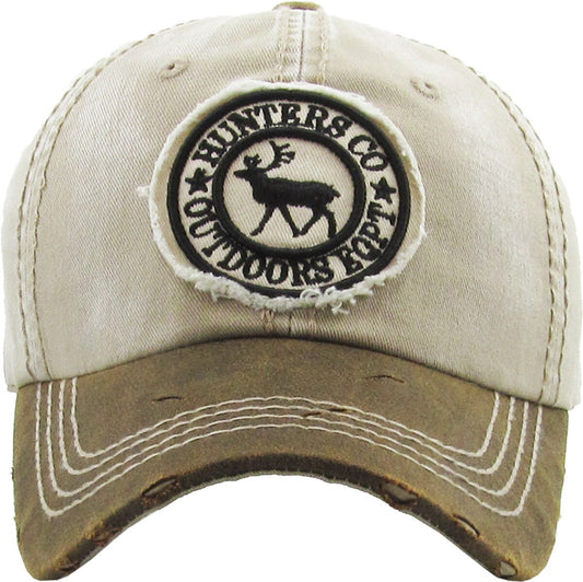 HUNTERS BALLCAP ONE SIZE ADJUSTABLE