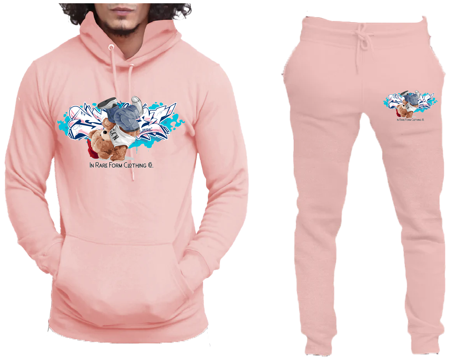 Blush Pink Break-Dancer Sweat Suit