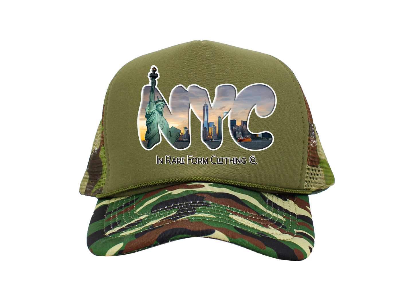 NYC Camo Trucker Hat