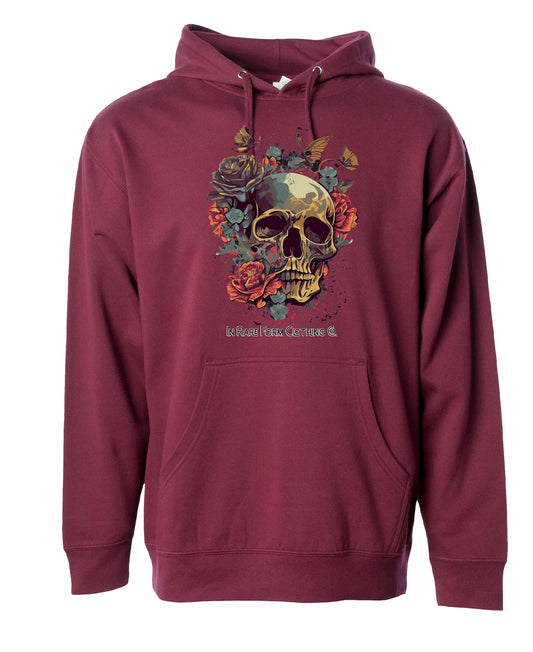 Skull and Flowers Hoodie
