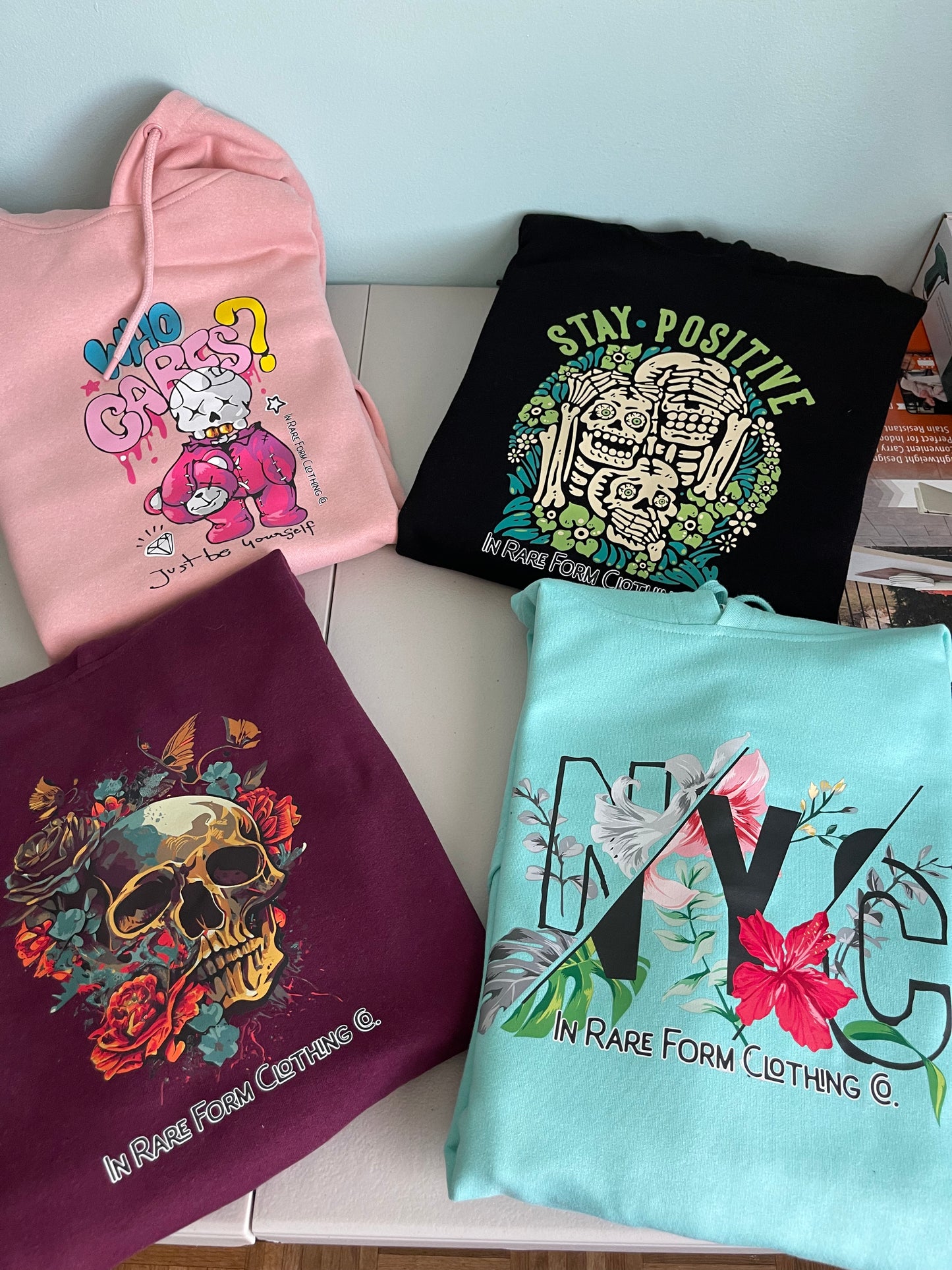 Skull and Flowers Hoodie