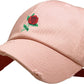 ROSE EMBROIDERY VINTAGE DAD HAT