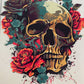Skull and Flowers Hoodie